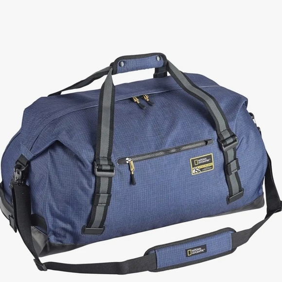 NWOT Eagle Creek National Geographic Adventure Duffel 60l Bag Cosmic Blue